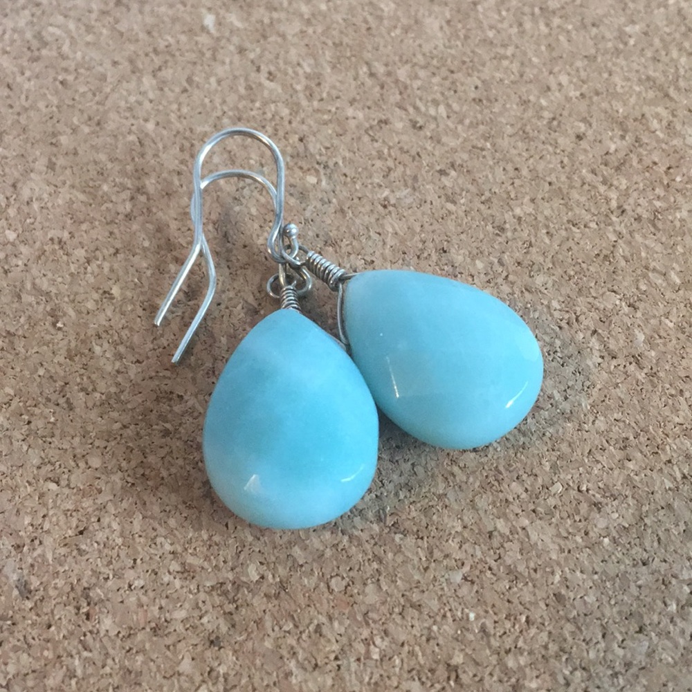 Amazonite Teardrop Shape Earrings